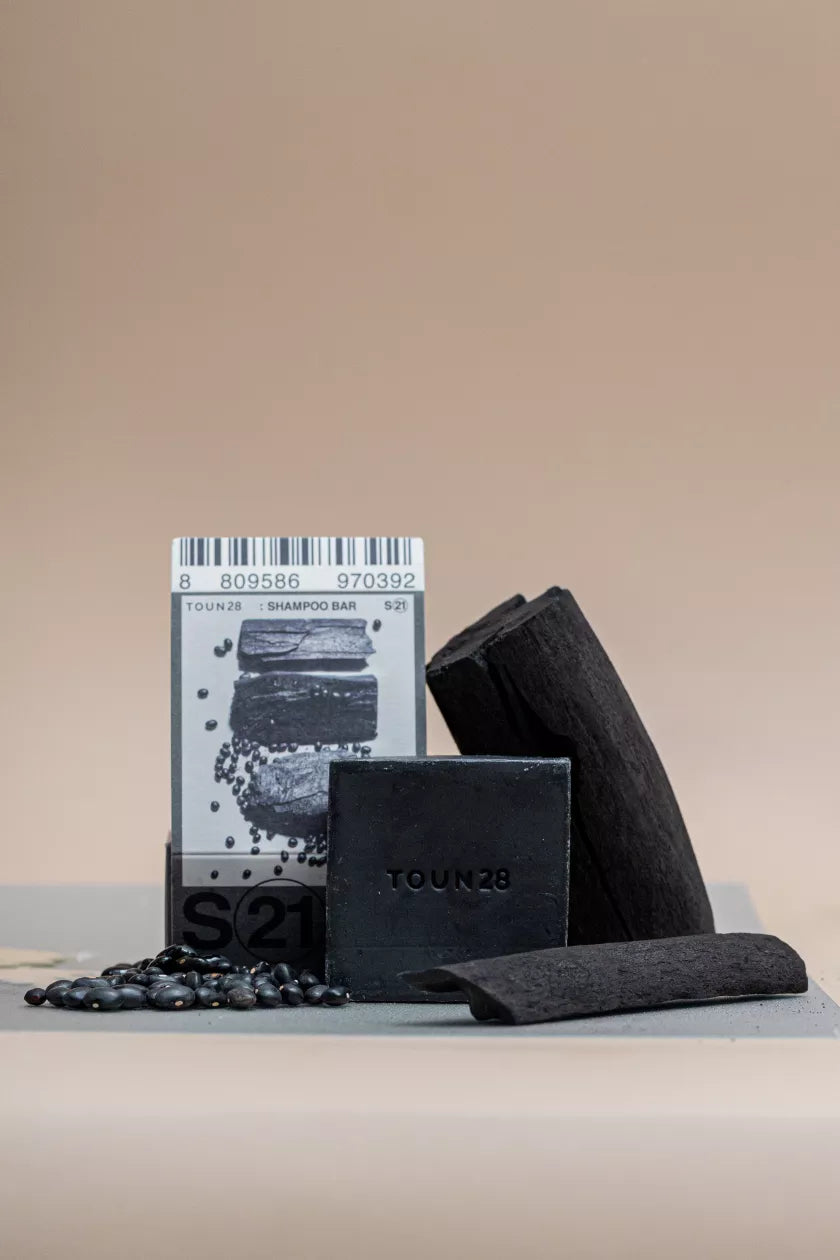 S21 Shampoo Bar Black Soybean + Charcoal (2 pcs Set)